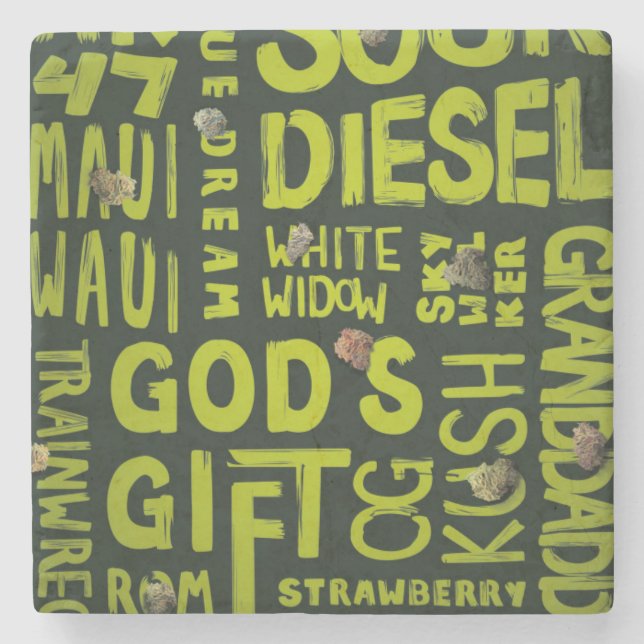 Nicknames Stone Coaster (Front)