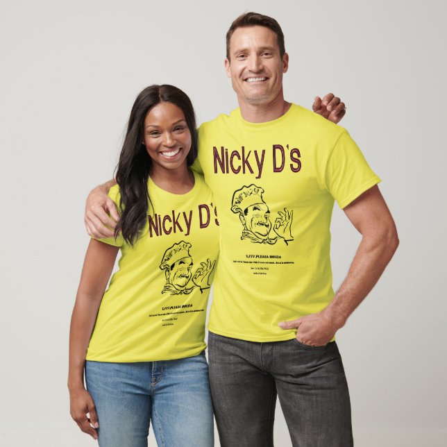 Nicky D's two tone shirt. T-Shirt (Unisex)