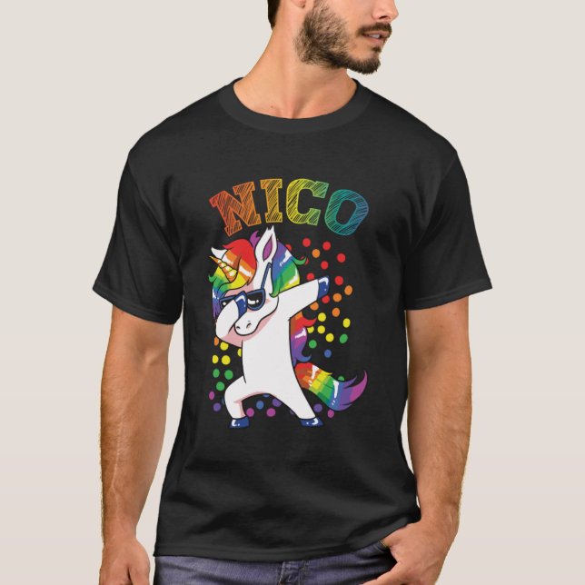 Nico Dabbing Unicorn T-Shirt (Front)