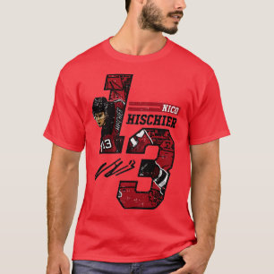 Nico Hischier New Jersey Offset 1 T-Shirt