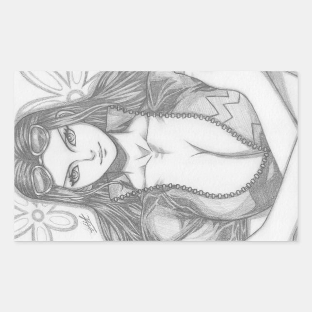 Nico Robin ~ Devil Child Rectangular Sticker (Front)