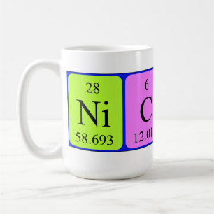 Nicola periodic table name mug