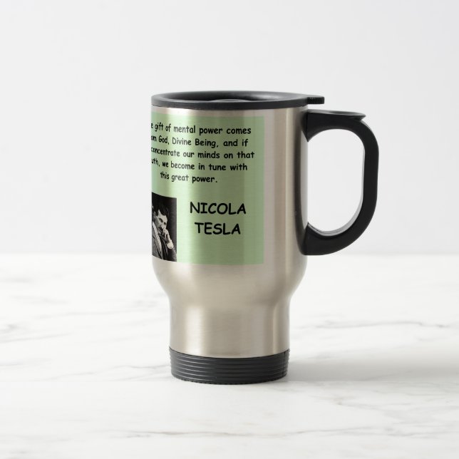 Nicola Tesla Travel Mug (Right)