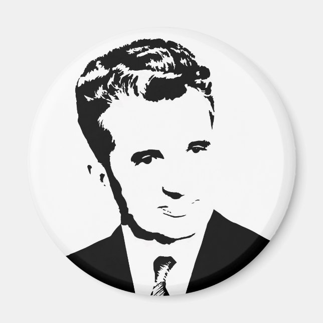 nicolae ceausescu romanian communist dictator pcr magnet (Front)