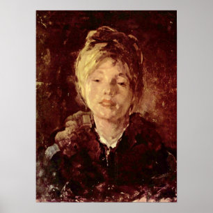 Nicolae Grigorescu - Portrait of a girl Poster