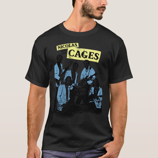 Nicolas and the Cages (Nic Cage Band Shirt) Classi T-Shirt (Front)
