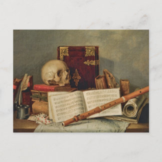 Nicolas Henri Jeaurat de Bertry Vanitas Postcard