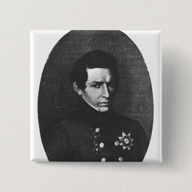 Nicolas Lobatchevsky 15 Cm Square Badge (Front)