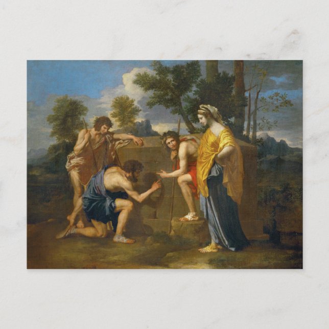 Nicolas Poussin - Et in Arcadia ego Postcard (Front)