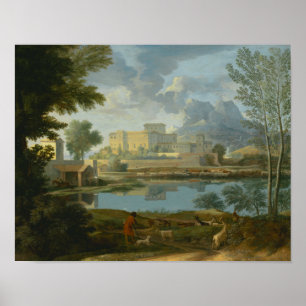 Nicolas Poussin - Landscape with a Calm Poster