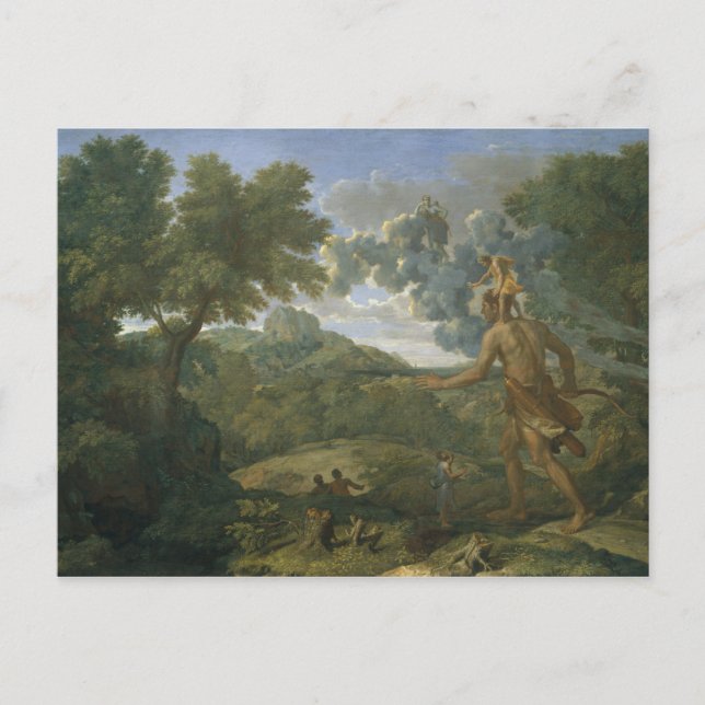 Nicolas Poussin - Landscape with Orion Postcard (Front)