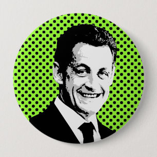 Nicolas Sarkozy 10 Cm Round Badge