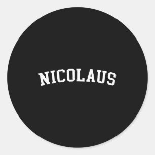 Nicolaus  classic round sticker
