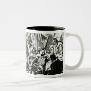Nicolaus Copernicus Explaining his Theory Two-Tone Coffee Mug