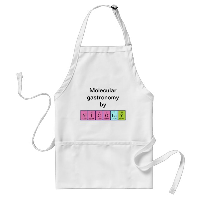 Nicolay periodic table name apron (Front)