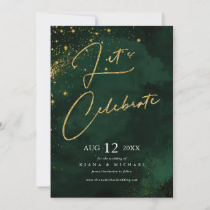Nicole Fine Lines Gold Let's Celebrate ID867 Save The Date
