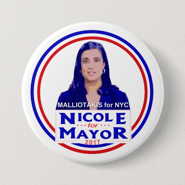 Nicole Malliotakis for NYC Mayor 7.5 Cm Round Badge (Front)