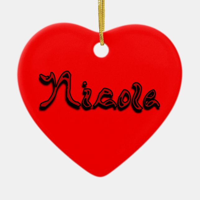 Nicole Ornament (Front)