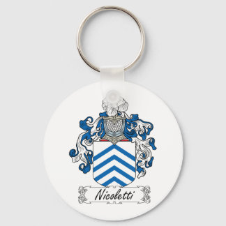 Nicoletti Family Crest Key Ring