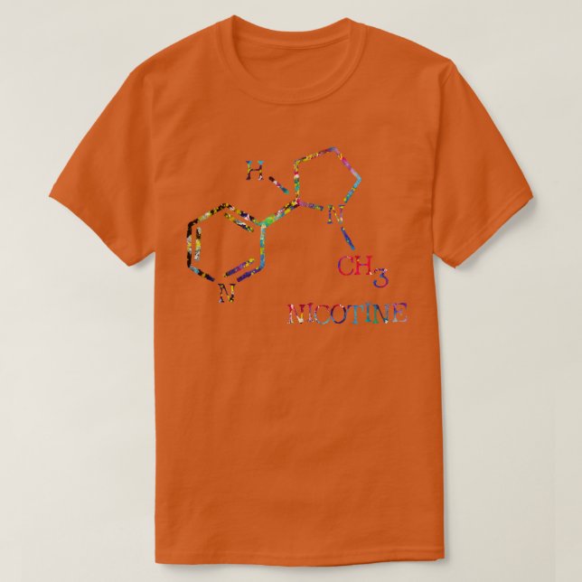 Nicotine molecule 1 T-Shirt (Design Front)