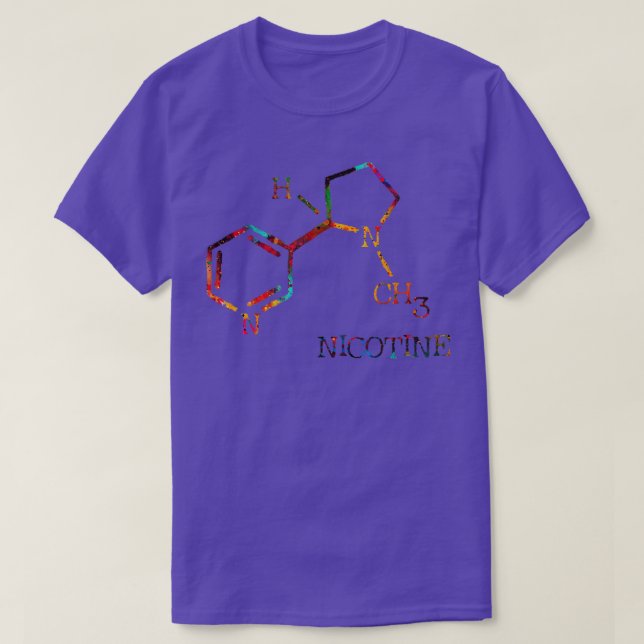 Nicotine molecule 2 T-Shirt (Design Front)