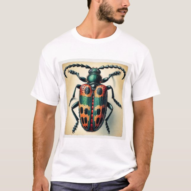 Nicrophorus Beetle 180724IREF230 - Watercolor T-Shirt (Front)