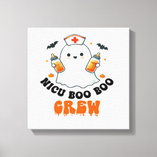 Nicu boo boo crew halloween,Nicu Boo Crew Funny Nu Canvas Print