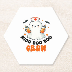 Nicu boo boo crew halloween,Nicu Boo Crew Funny Nu Paper Coaster
