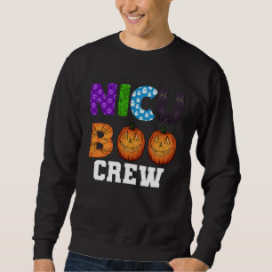 NICU Boo Crew Scary Halloween Neonatal Nurses Sweatshirt