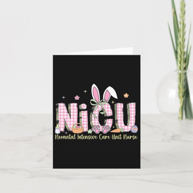 Nicu Easter Neonatal Intensive Care Unit Nursing S Card (Front)