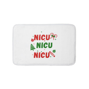 NICU Festive Christmas design Bath Mat