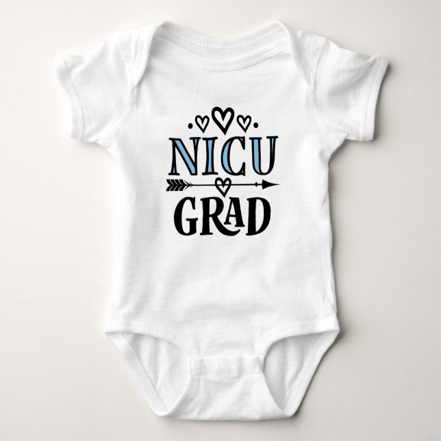 NICU Grad Baby Girl Gift Baby Bodysuit (Front)