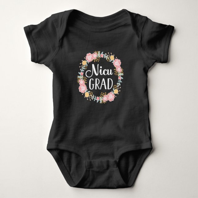 NICU Grad Baby Girl Gift Idea Baby Bodysuit (Front)