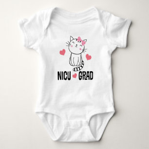 NICU Grad kitty Baby Bodysuit