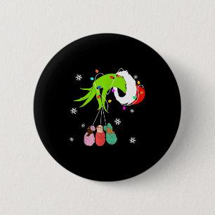 Nicu Labor Delivery Nurse Santa Christmas Xmas Paj 6 Cm Round Badge