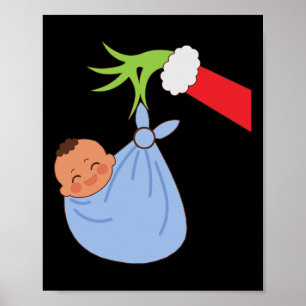 Nicu Labour Delivery Nurse Santa Christmas Xmas Pa Poster