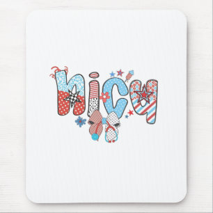 NICU Nurse 4th of July American Nurse  Mouse Pad