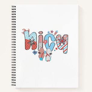 NICU Nurse 4th of July American Nurse  Notebook