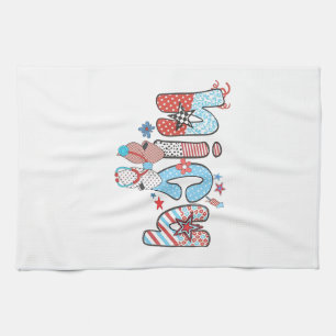 NICU Nurse 4th of July American Nurse Tea Towel