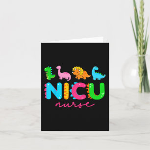 NICU Nurse Animal Nurse Appreciation Nicu Nurse Di Card