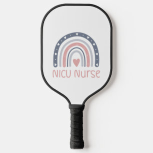 NICU Nurse Boho Rainbow NICU Nurse Gifts NICU N Pickleball Paddle