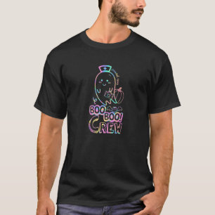 Nicu Nurse Boo Boo Crew Wound Care Nurse Ghost Hal T-Shirt