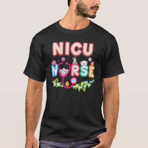 Nicu Nurse Bunny Easter Eggs Hunt Nursing Day Love T-Shirt