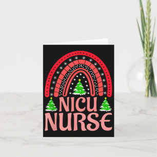 Nicu Nurse Christmas Crew Nurselife Nursing Xmas Card