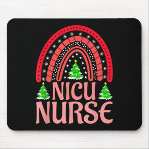 Nicu Nurse Christmas Crew Nurselife Nursing Xmas Mouse Pad