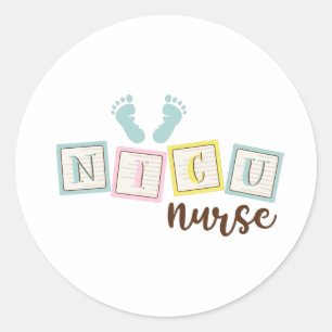 NICU Nurse Classic Round Sticker
