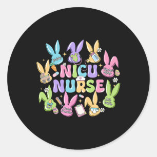 Nicu Nurse Easter Day Neonatal Intensive Care Unit Classic Round Sticker