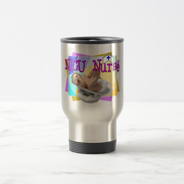 NICU Nurse Gifts Travel Mug (Center)