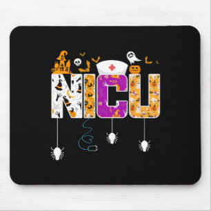 NICU Nurse Halloween Hospital Party Fun Nursing St Mouse Pad