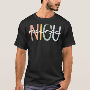 Nicu Nurse Icu Neonatal B Oho R Ainbow T Eam Ti Ny T-Shirt